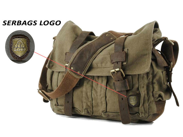 large military style messenger bag green haversack 