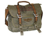 Military Vintage Canvas Over The Shoulder Messenger Bag - Larger Version - Serbags - 3