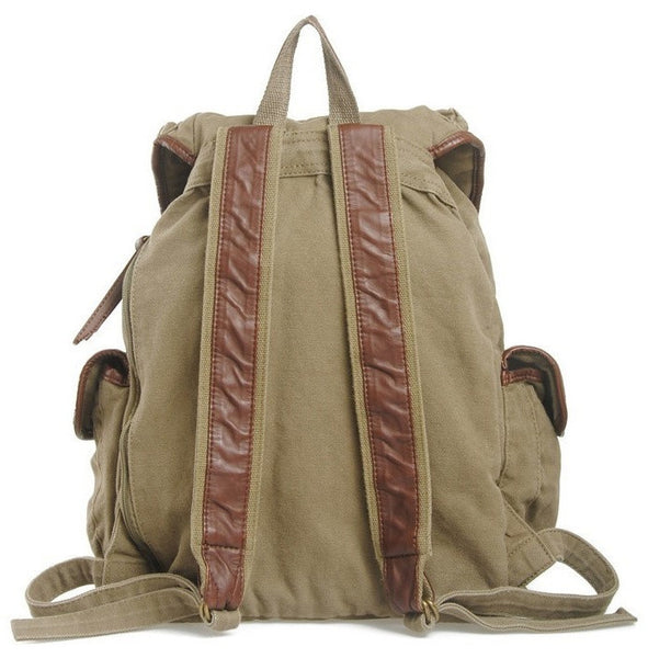 back view of the Serbags fashion canvas backpack