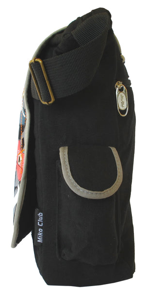 Pirate Skull Design Black Canvas Messenger Bag - Serbags - 3