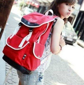 Cute Canvas Backpack for Girls - Red - Serbags - 5