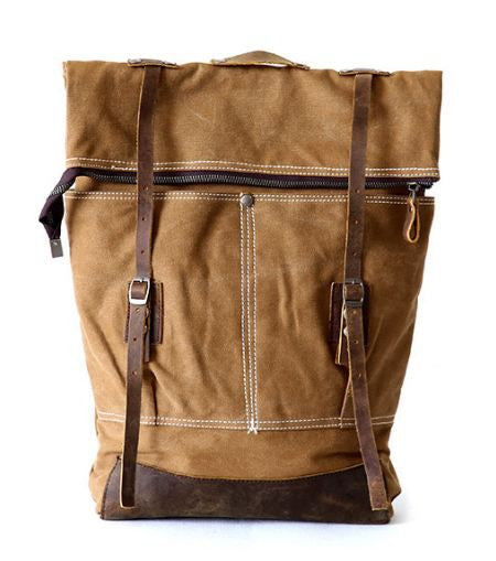 Retro Style Premium Canvas Rucksack Old-Fashioned