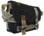 Retro Black Leather Canvas Messenger Bag - Angle