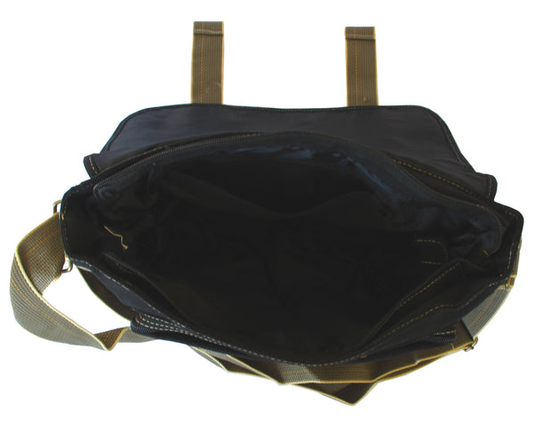 Black Canvas Messenger Bag - Serbags - 5