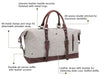 Rustic Canvas and Leather Duffle Bag