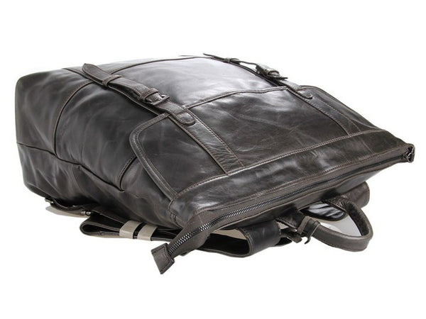 Selvaggio Genuine Leather Vintage Laptop Backpack