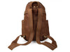 Stylish Cow Leather Belt Accent Book Bag