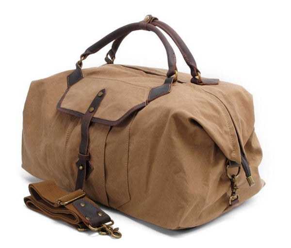 Workout Sports Overnight Canvas Duffel Bag