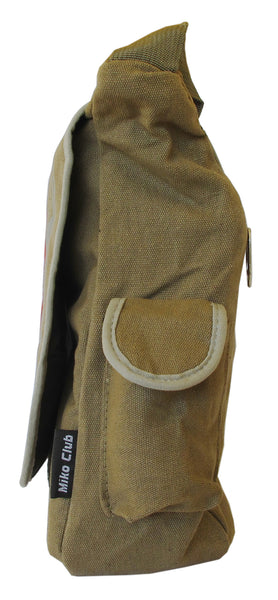 Winged Skull Design Green Canvas Messenger Bag - Serbags - 3