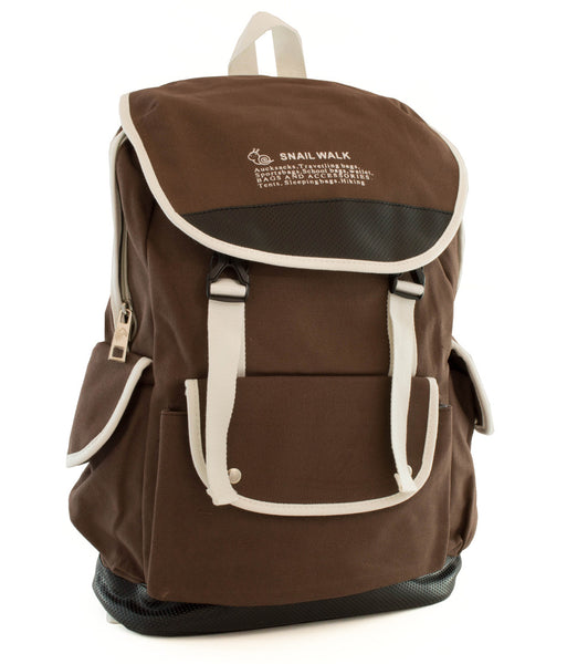 Canvas Backpacks for Girls - Brown