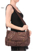 Brown Shoulder Canvas Messenger Bag