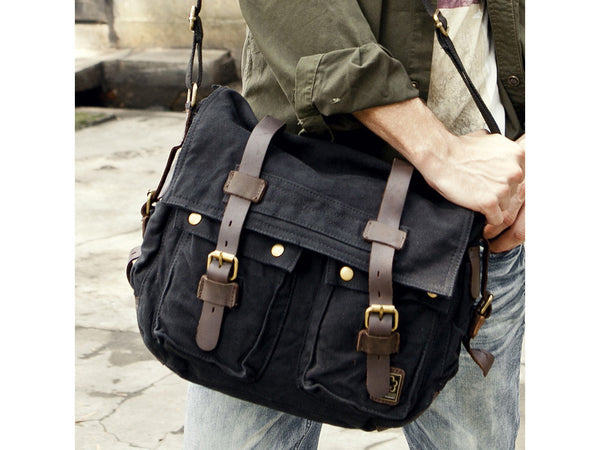 Heavy Duty Canvas Messenger Bag