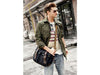 Mens Canvas Leather Bag