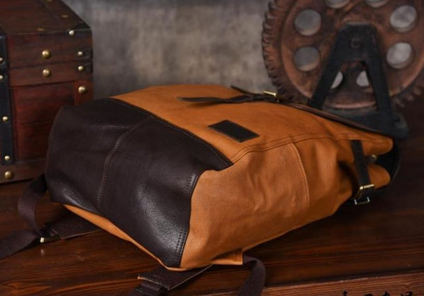 Genuine Leather City Backpack 15