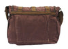 Brown Canvas Cross Body Messenger Bag for Women