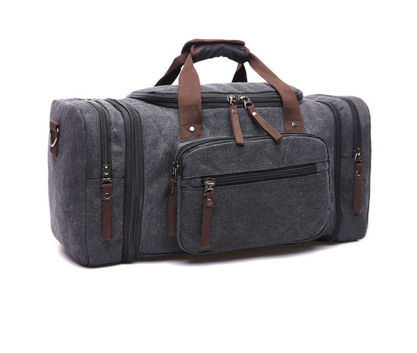 Cotton Canvas Stylish Duffle Gym Vacation Bag