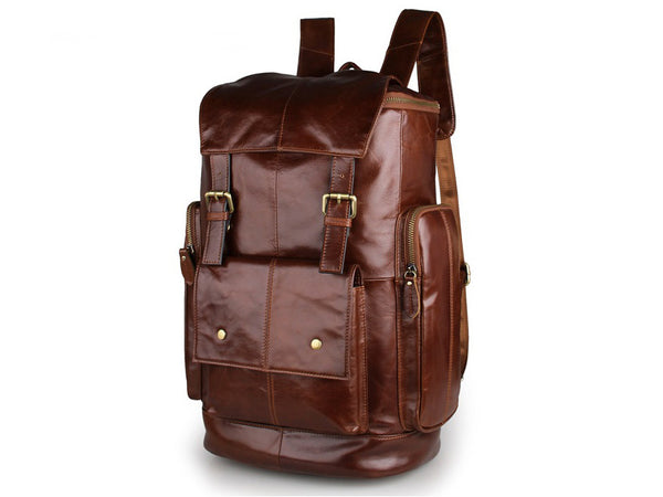 Leather Travel Backpack