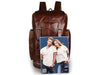 Fine Leather Multi-Pocket Travel Backpack