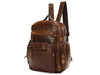 Casual Medium Soft Leather Women Backpack - Serbags - 2