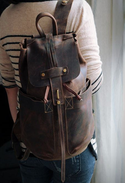 Vintage Leather Rucksack