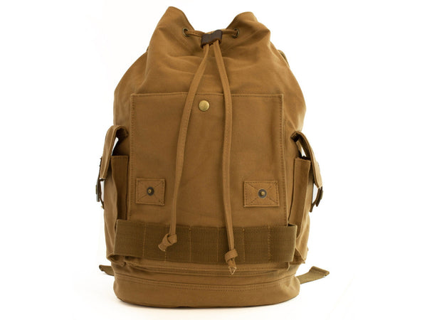 Heavy Duty Canvas School Rucksack with Leather Trims - Serbags - 9