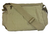 Khaki Army Messenger Bag Back View