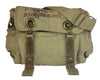 Khaki Army Messenger Bag Front View 2