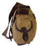 Large Waxed Travel Canvas & Leather Messenger Bag - 17" Laptop - Serbags - 12