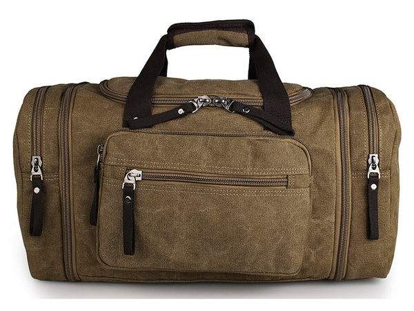 Large Weekender Canvas Duffle Bag