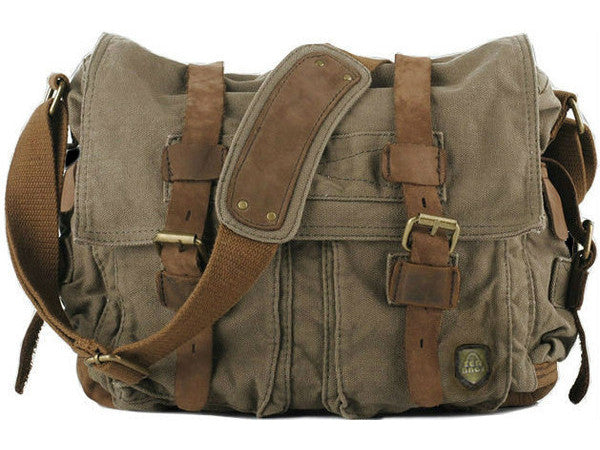 canvas messenger bag