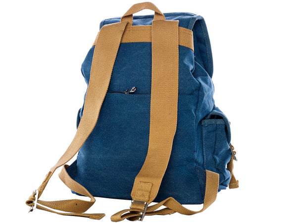 Multi Pocket Canvas Rucksack for School and Outdoor