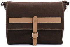 Preppy Cross Body Canvas Brown