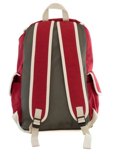 Cute Canvas Backpack for Girls - Red - Serbags - 6