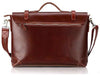 Selvaggio Reddish Brown Leather Messenger Bag 16" Laptop - Serbags - 8