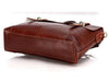 Selvaggio Reddish Brown Leather Messenger Bag 16" Laptop - Serbags - 9