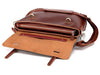 Selvaggio Reddish Brown Leather Messenger Bag 16" Laptop - Serbags - 7