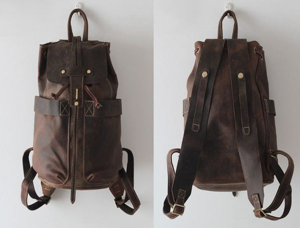 Vintage Leather Rucksack