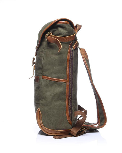 Army Green Casual Student Outdoor Laptop Backpack