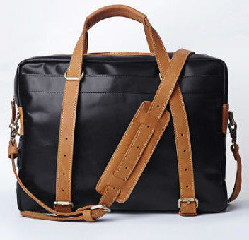 Urban Leather Brief Top Zip Workbag