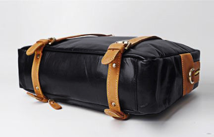 Urban Leather Brief Top Zip Workbag