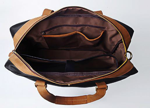 Urban Leather Brief Top Zip Workbag
