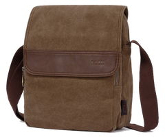 Vertical Canvas Shoulder Messenger Bag