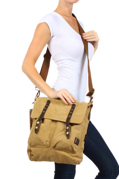 Vintage Inspired Canvas Shoulder Bag - Serbags - 7