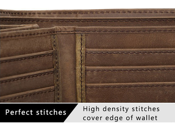 Slim Wallet Genuine Leather Vintage - Serbags - 8