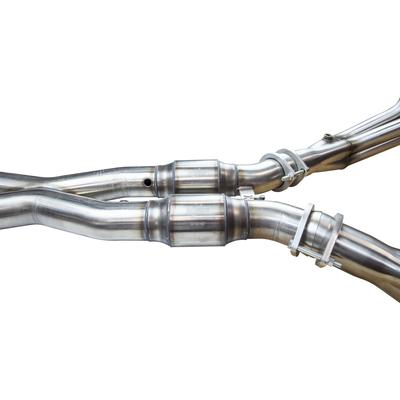 x 3 in Connects To 2 1/2 in Kooks Custom Headers 21603211 Catted X-Pipe 3 in x 2 1/2 in Mid-Pipes Must Be Used w/Kooks Headers Stainless Catted X-Pipe OEM Style Exhaust Incl 3 in 