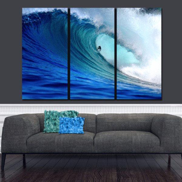 Surfing Wall Art Holy Cow Canvas