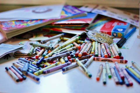 Cleaning up after kids; Kids Mess; Organizing Kids Craft Table