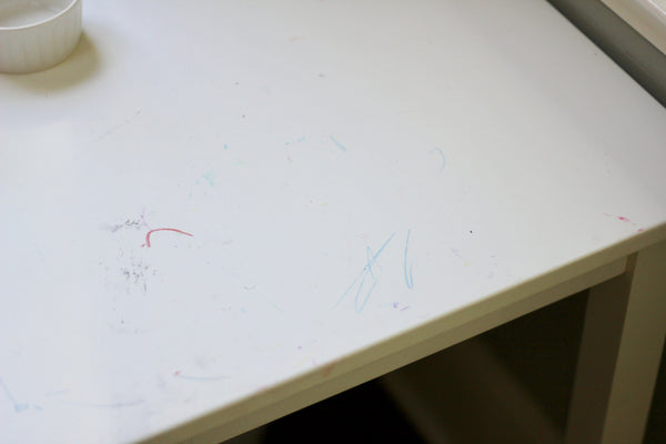 How to Clean Marker and Crayon off Craft Table