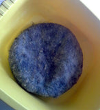 Rinse out all the soap, using cool water. Again, don't agitate the felted hat.