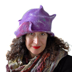Pretty Purple Felted Hat in a stronger hue